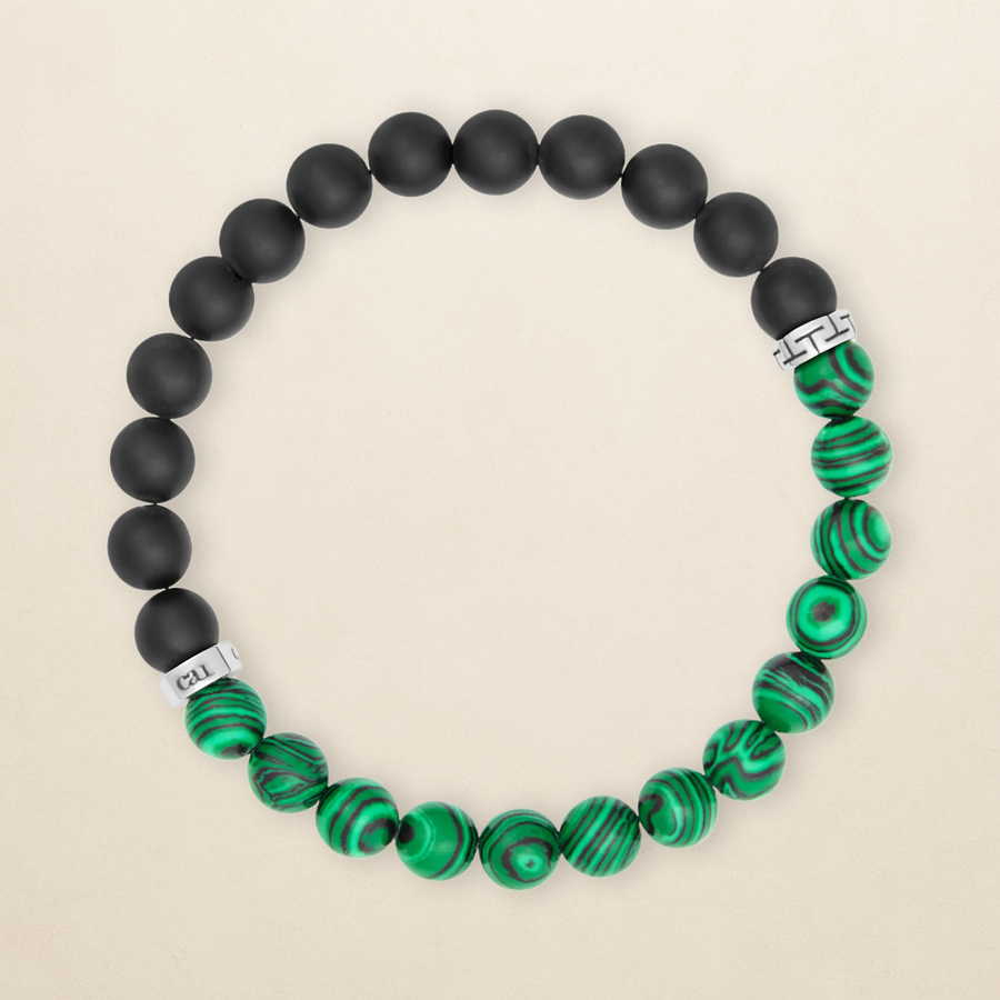 Cai Strech-Armband - Malachit