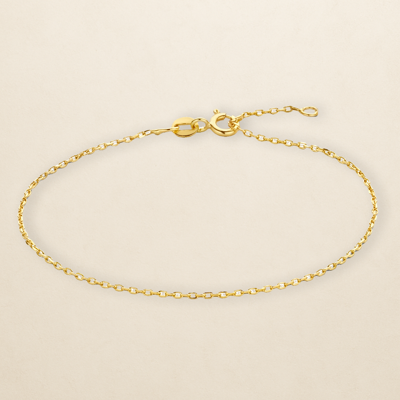Fleur Diamantiertes Ankerarmband – in 585er Gold