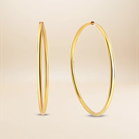 Noelle Creolen – vergoldetes 925er Silber