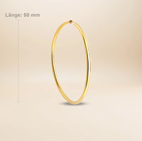 Noelle Creolen – vergoldetes 925er Silber