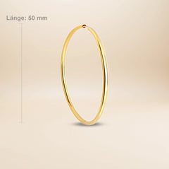 Noelle Creolen – vergoldetes 925er Silber