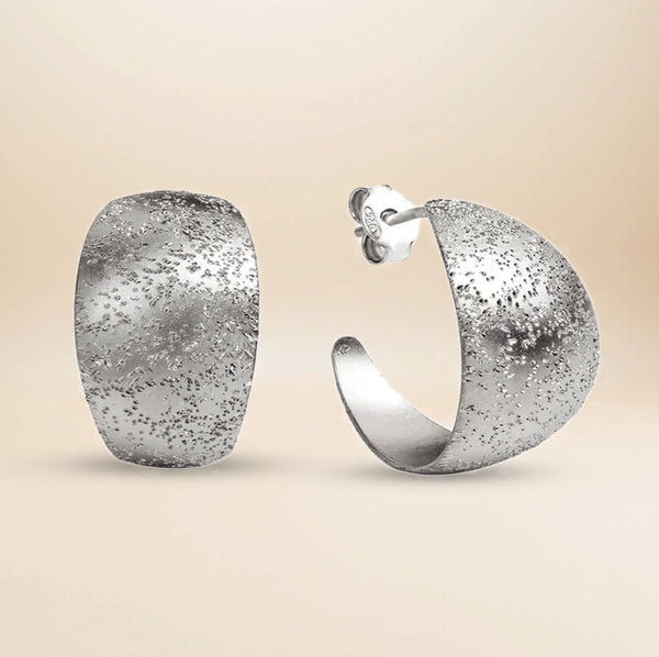 Éliane Bold Ohrringe – 925 Sterling Silber rhodiniert