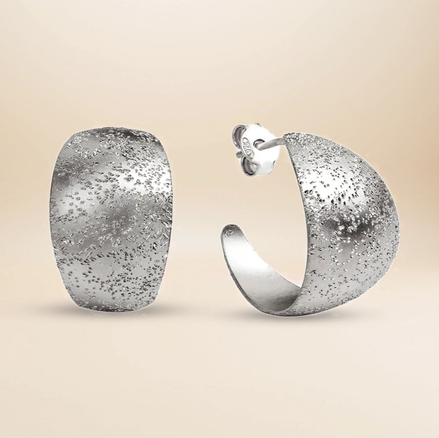 Éliane Bold Ohrringe – 925 Sterling Silber rhodiniert
