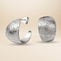 Éliane Bold Ohrringe – 925 Sterling Silber rhodiniert