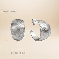 Éliane Bold Ohrringe – 925 Sterling Silber rhodiniert