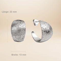 Éliane Bold Ohrringe – 925 Sterling Silber rhodiniert