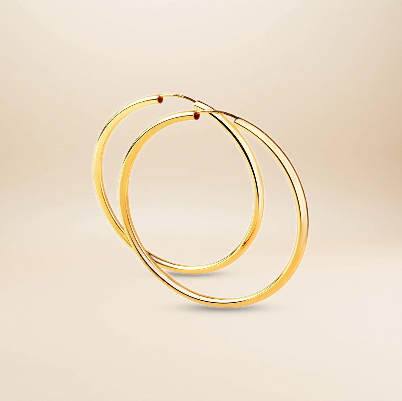 Céleste Statement Creolen – vergoldetes 925er Silber