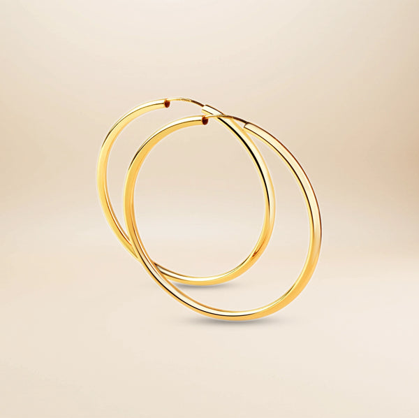 Céleste Statement Creolen – vergoldetes 925er Silber