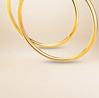 Céleste Statement Creolen – vergoldetes 925er Silber