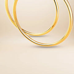 Céleste Statement Creolen – vergoldetes 925er Silber