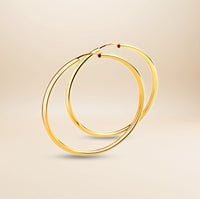 Céleste Statement Creolen – vergoldetes 925er Silber