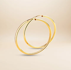 Céleste Statement Creolen – vergoldetes 925er Silber