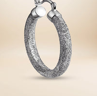 Céleste Classic Creolen – 925 Sterling Silber rhodiniert
