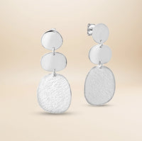 Étoile Sculpt Ohrhänger – 925 Sterling Silber teil-mattiert