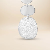 Étoile Sculpt Ohrhänger – 925 Sterling Silber teil-mattiert