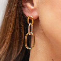 Clairette Sculpt Ohrhänger – 925 Sterling Silber teilvergoldet