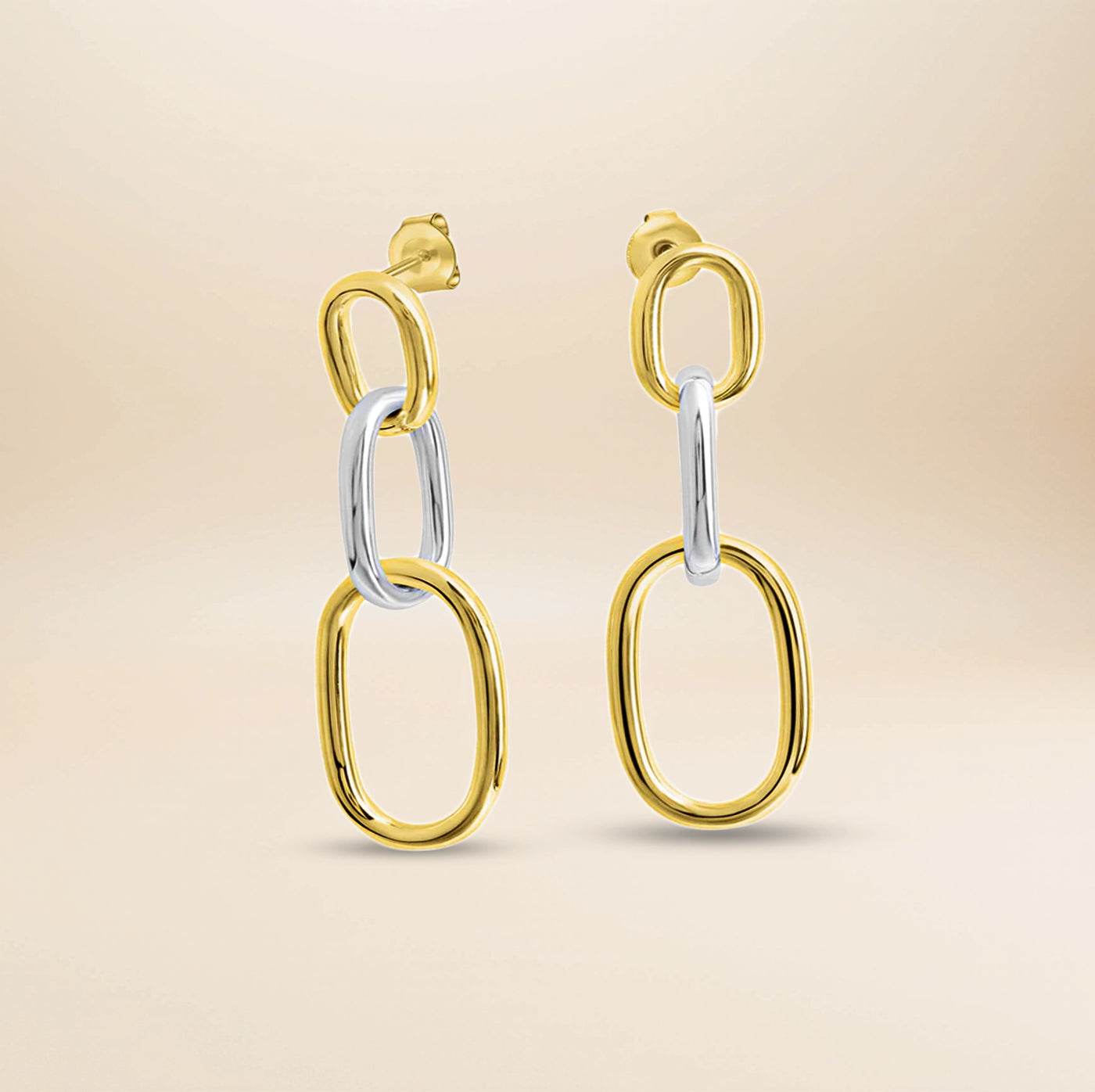 Clairette Sculpt Ohrhänger – 925 Sterling Silber teilvergoldet