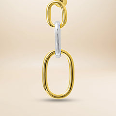Clairette Sculpt Ohrhänger – 925 Sterling Silber teilvergoldet