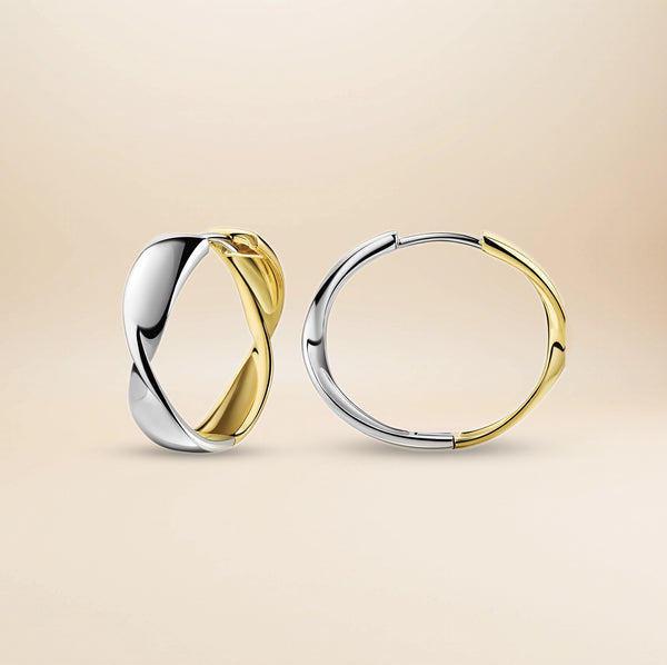 Lumière Creolen – in 925er Silber