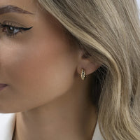 Soline Bold Creolen – 925 Sterling Silber vergoldet