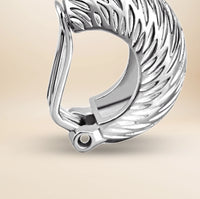 Éliane Bold Creolen – 925 Sterling Silber rhodiniert