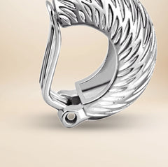 Éliane Bold Creolen – 925 Sterling Silber rhodiniert