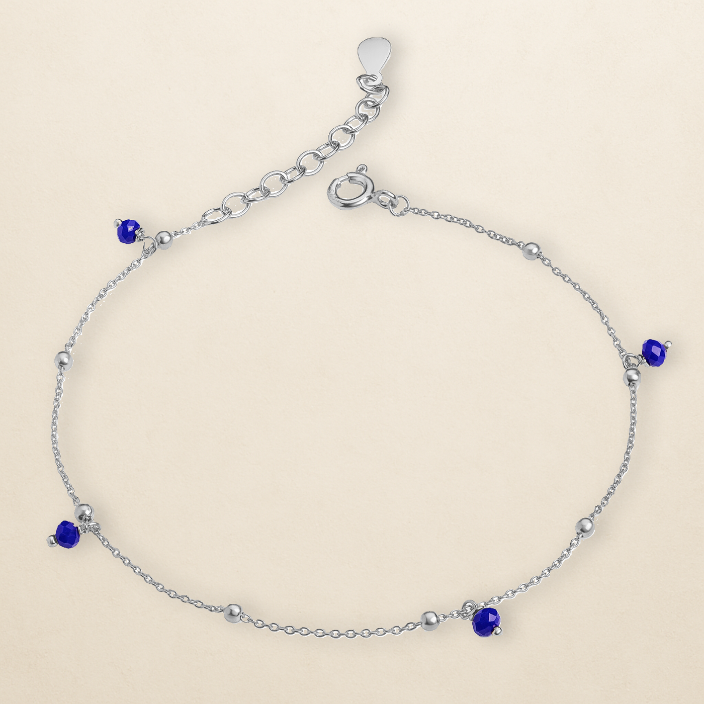 Liora Spinell-Armband – Blau in 925er Silber
