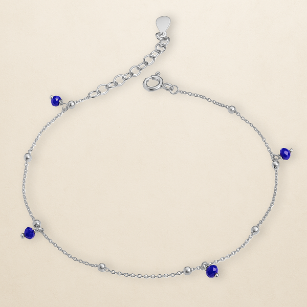 Liora Spinell-Armband – Blau in 925er Silber