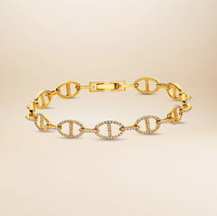 Lumière Zirkonia-Armband – vergoldet in 925er Silber