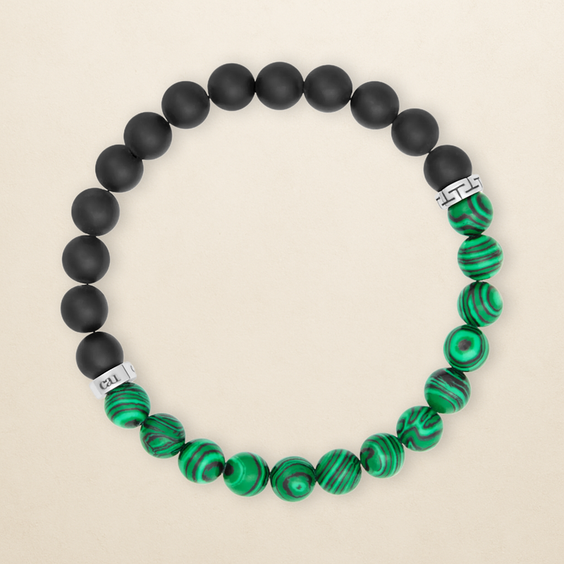 Cai Strech-Armband - Malachit