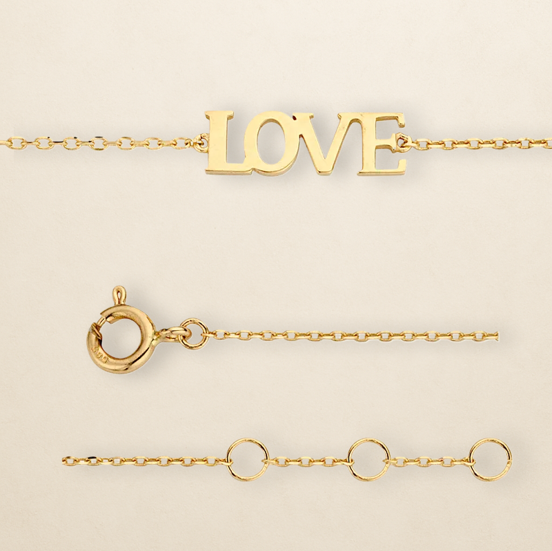 Odette LOVE Armband – in 585er Gold