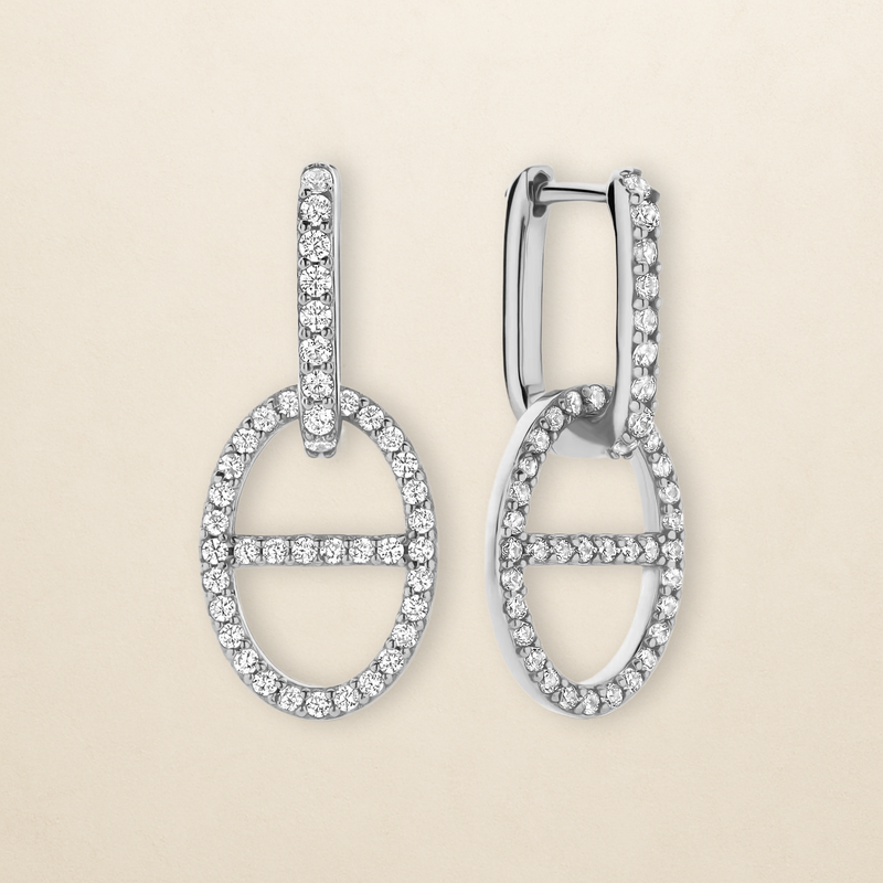 Odette Creolen – Zirkonia in 925er Silber