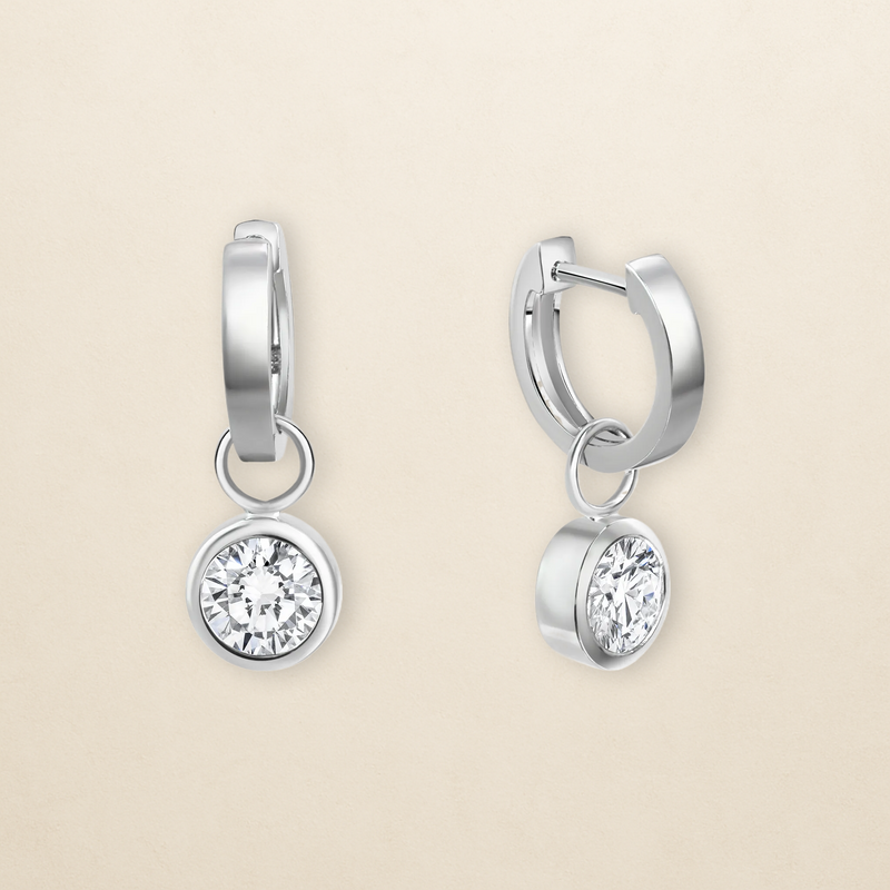 Aurélia Creolen – klarer Zirkonia in 925er Silber