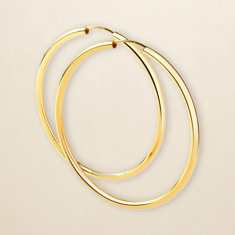 Céleste Creolen – in 925er Silber