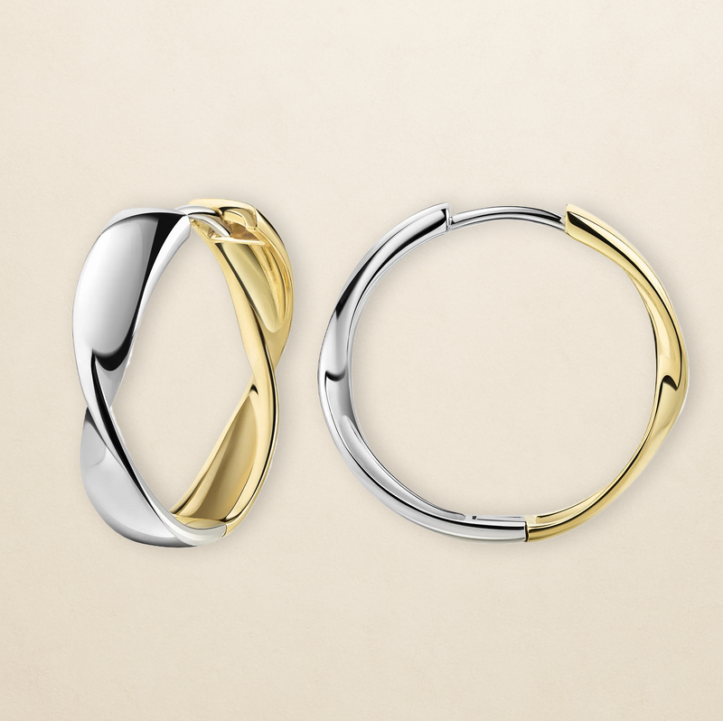 Lumière Creolen – in 925er Silber