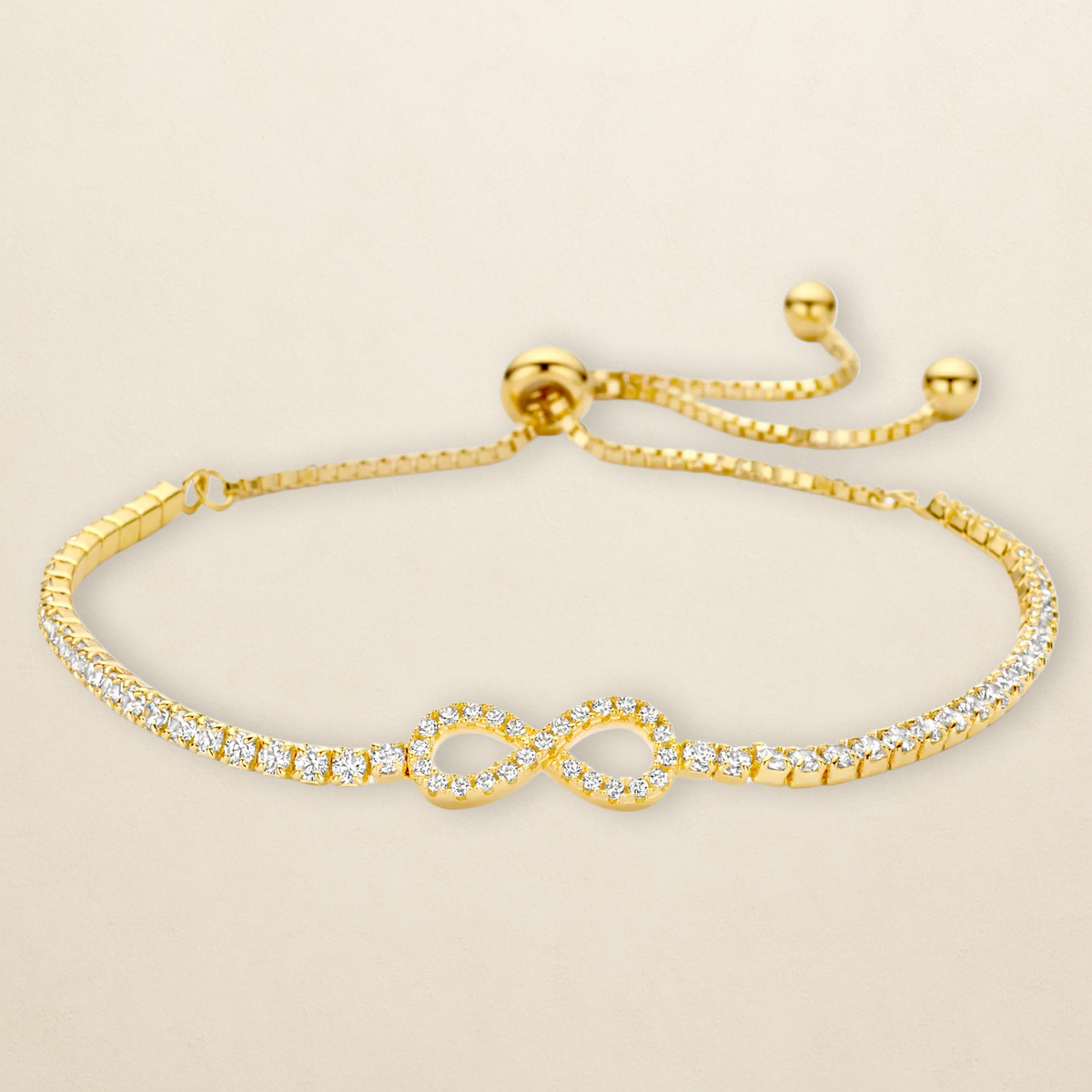 Éliane Bracelet – klarer Zirkonia in 925er Silber