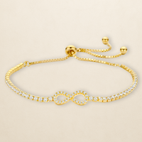 Éliane Bracelet – klarer Zirkonia in 925er Silber