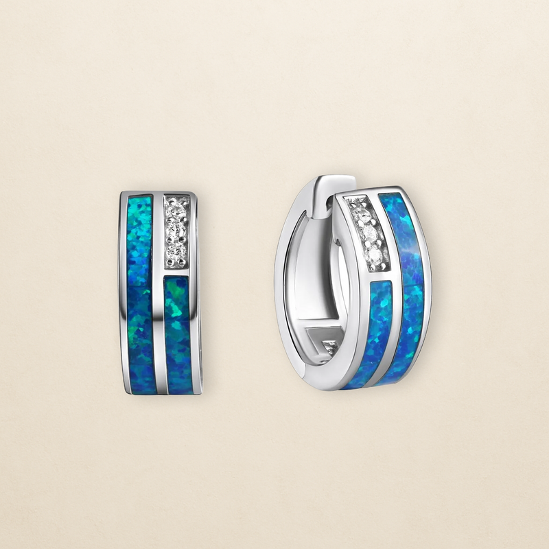 Lumière Creolen – klarer Zirkonia in 925er Silber